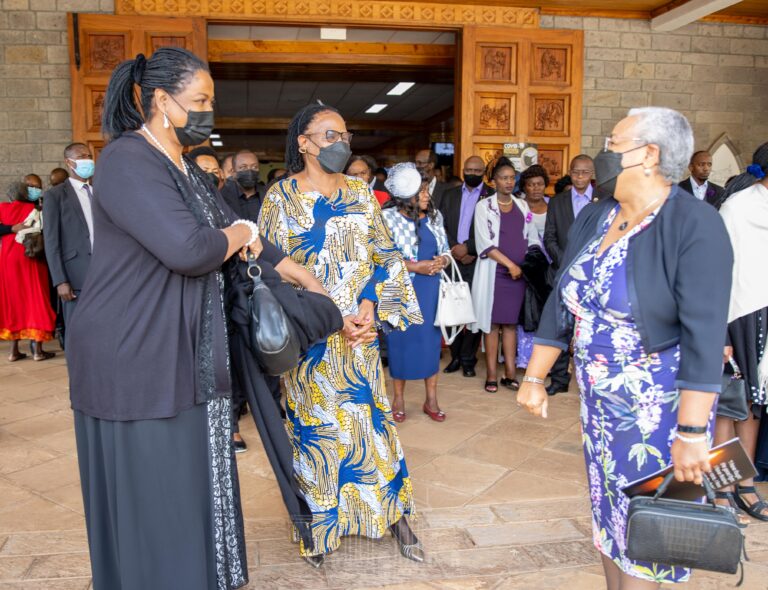 First Lady Margaret Kenyatta, CJ Martha Koome and Lady Justice Njoki Ndung'u