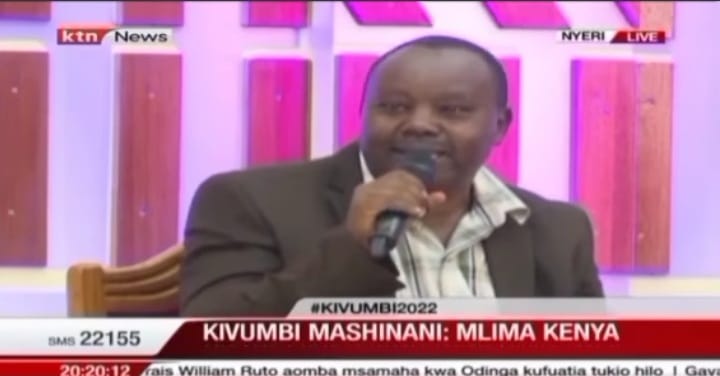Nyeri County senatorial aspirant on DP party ticket Wambugu Nyamu when he appeared on KTN News talk show at the weekend.
