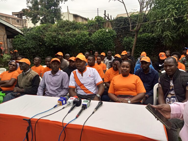 ODM Youth League Kisii addressing the press have urged youths to put aside their political differences and campaign in peace