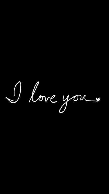 I love you