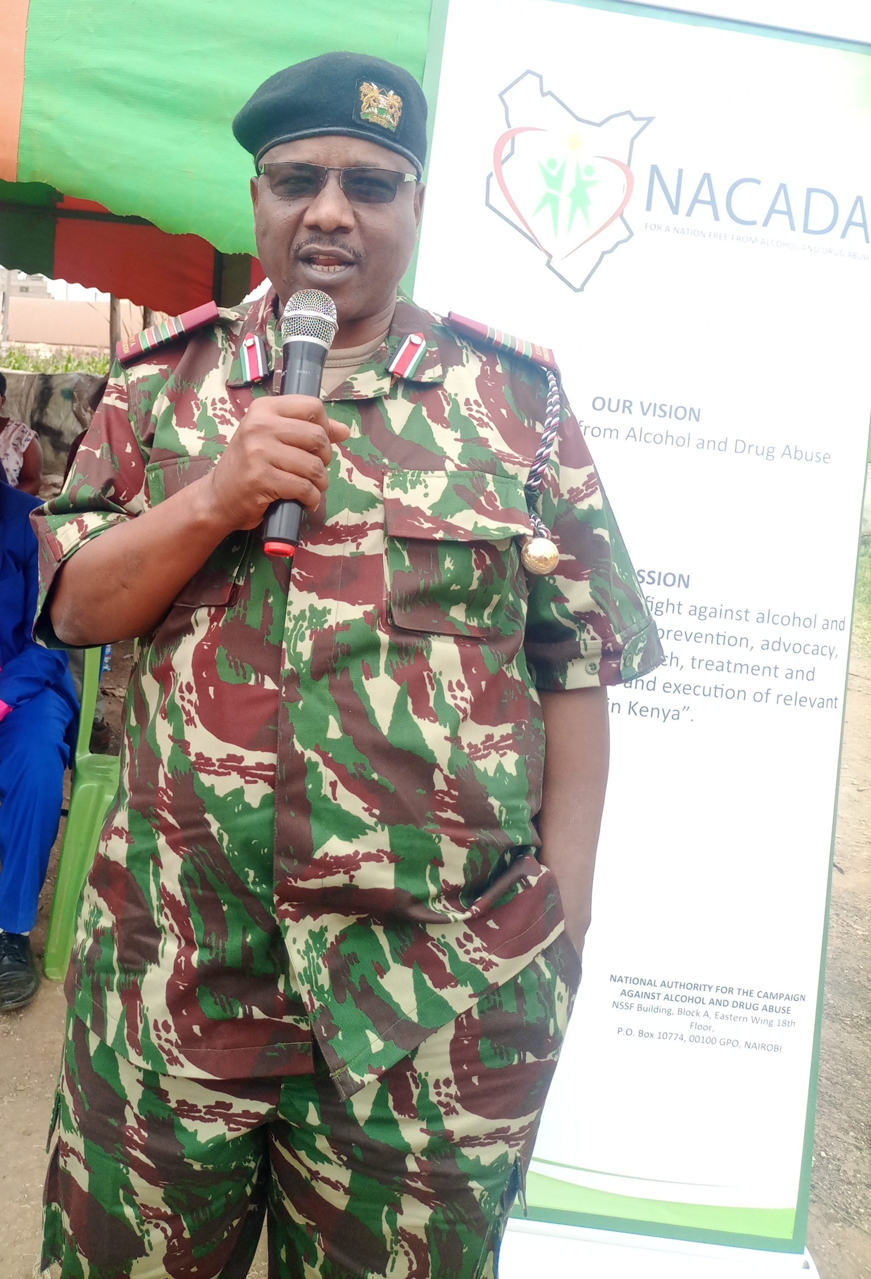 Juja DCC, Charles Muriithi addressing Witeithie residents