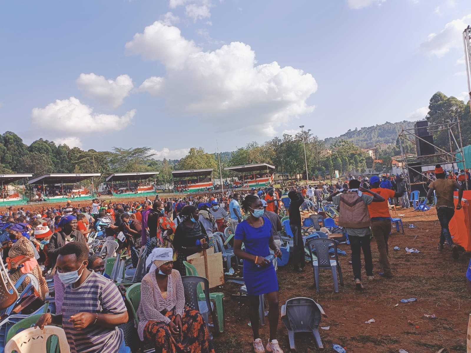 Public Meeting on Women ended up prematurely as Tear gas fired