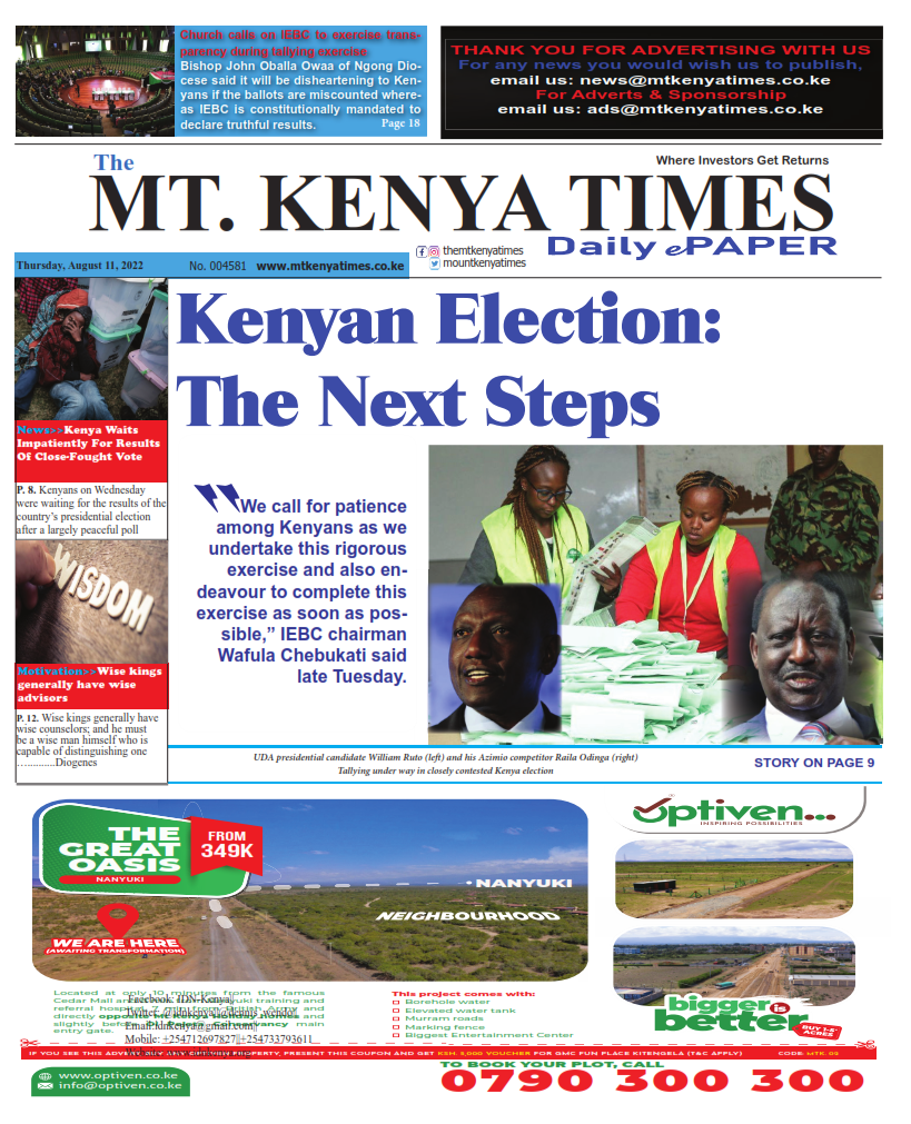 August 11, 2022 Mt Kenya Times ePAPER_001