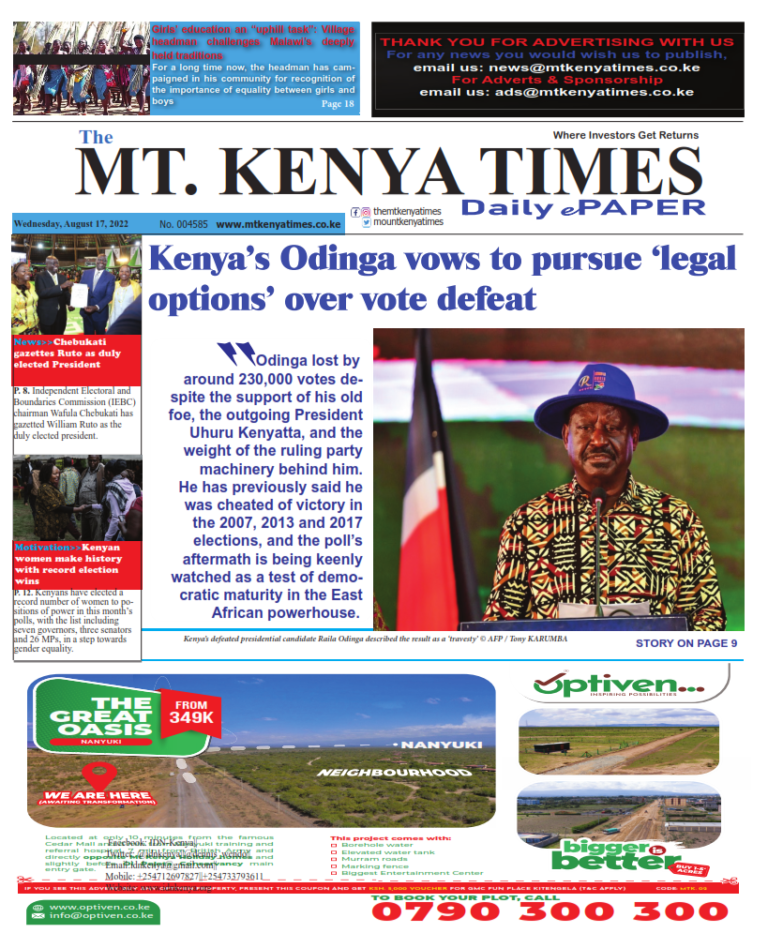 August 17, 2022 Mt Kenya Times ePAPER_001
