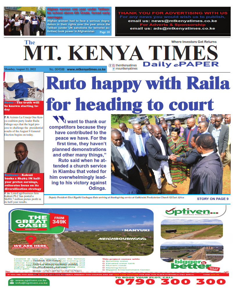 August 22, 2022 Mt Kenya Times ePAPER_001