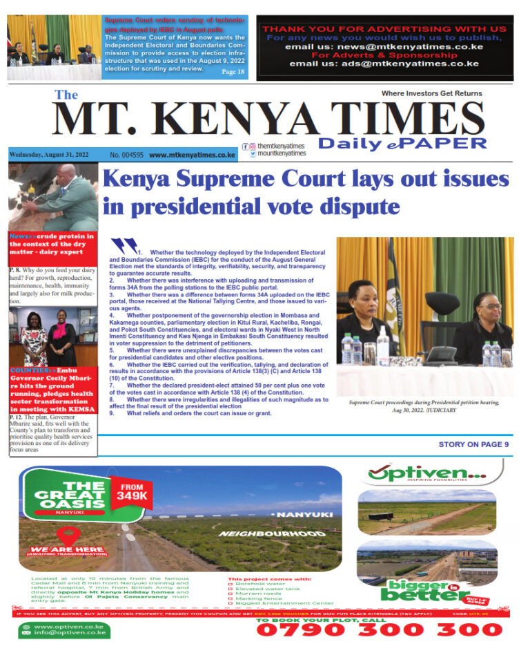August 31, 2022 Mt Kenya Times ePAPER_001
