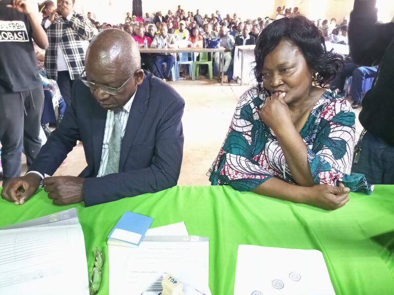 Captain 2 Bobasi Mp elect Innocent Obiri accompanied by his Wife Martha Obiri