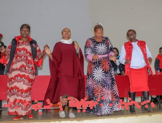 Health CAS Mercy Mwangangi (2nd left), Priscilla Nyokabi (left),