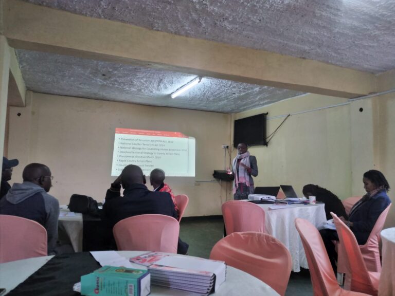 Some of the journalists who participated in yesterday's forum at Senior Chief Wambugu Palace in Nyeri.