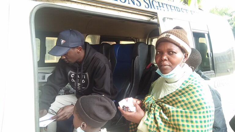 Patients being attended during a medical camp organized by ASA...