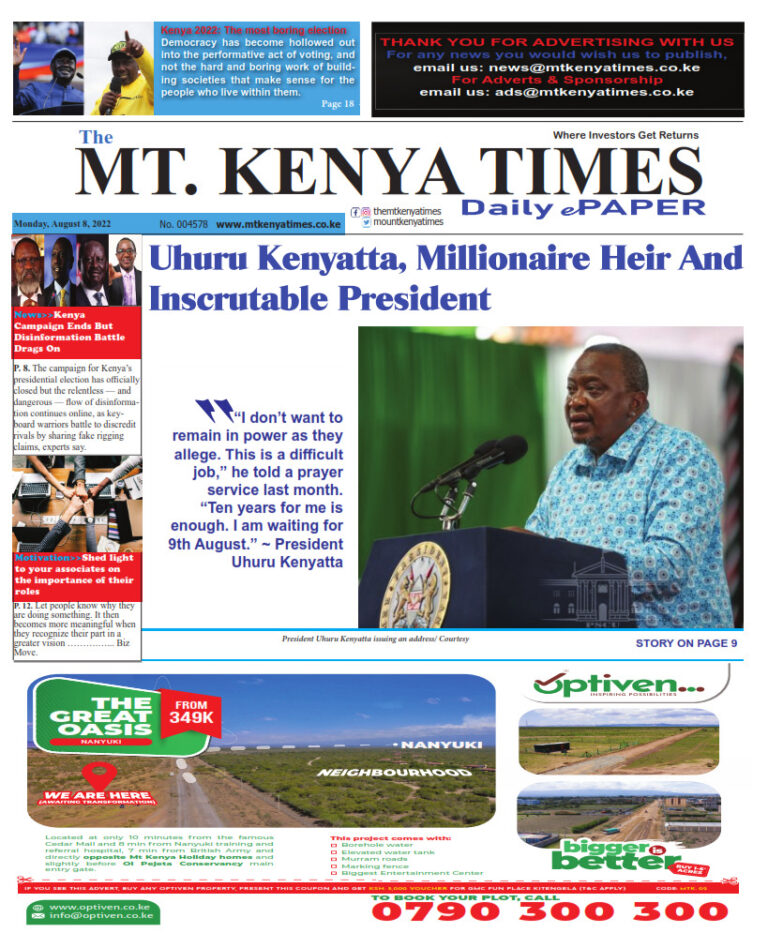 August 8, 2022 Mt Kenya Times ePAPER_001