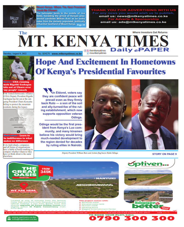 August 9, 2022 Mt Kenya Times ePAPER_001