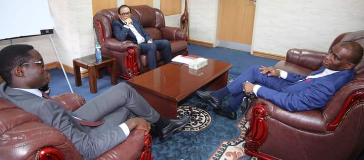 CA boss with Airtel bosses