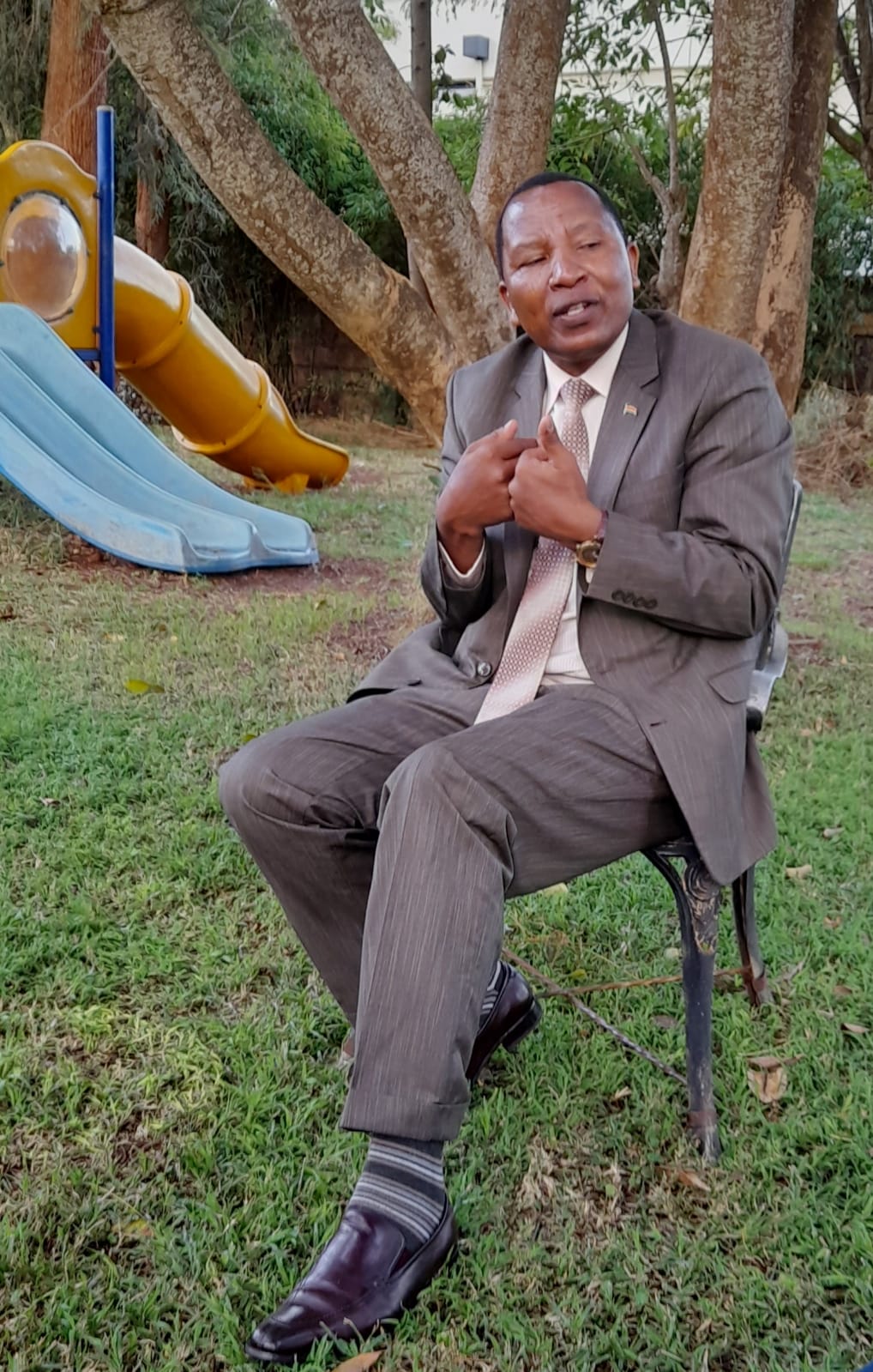 Dr Paul Mwangi Kibicho during the interview 2