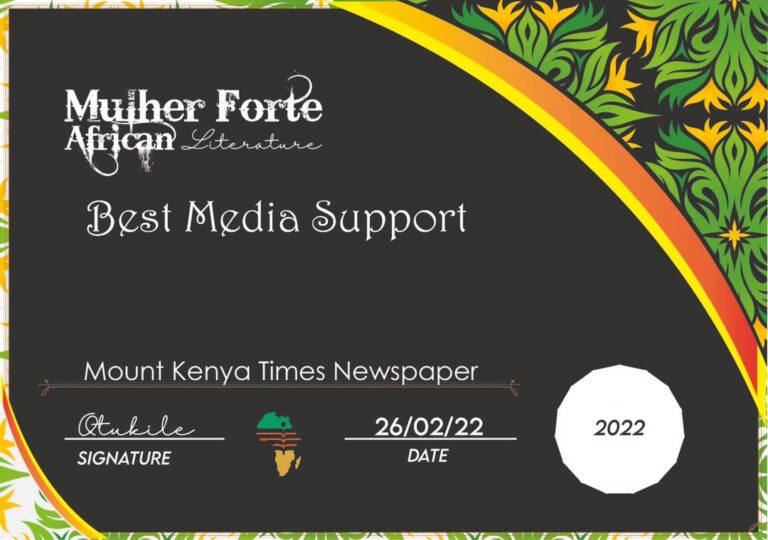 For Mount Kenya times newspaper