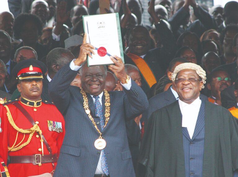 HE Mwai Kibaki 3 - The Late President Mwai Kibaki during promulgation of constitution 2010
