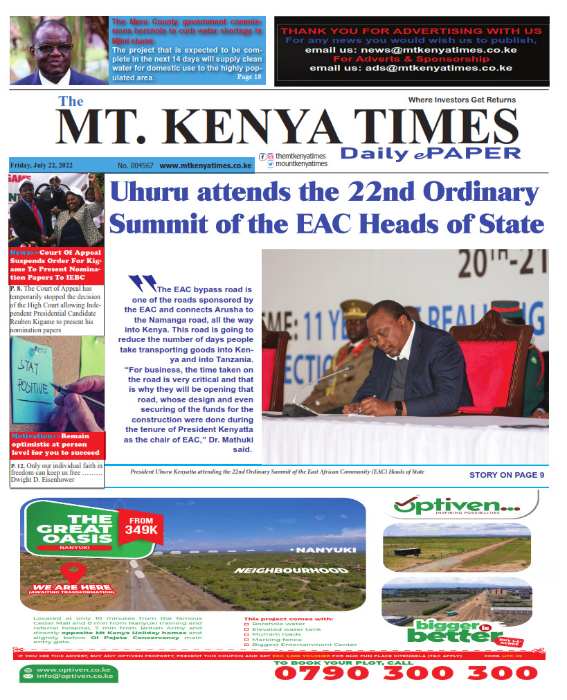 July 22, 2022 Mt Kenya Times ePAPER_001