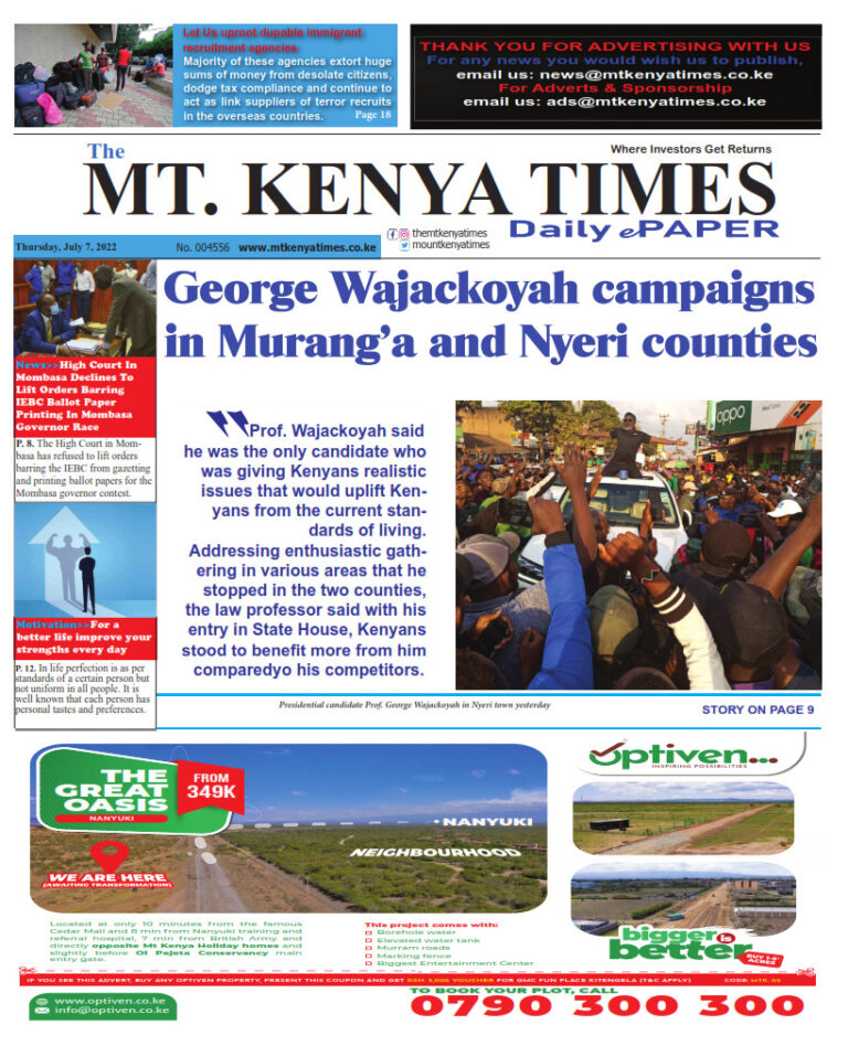 July 7, 2022 Mt Kenya Times ePAPER_001