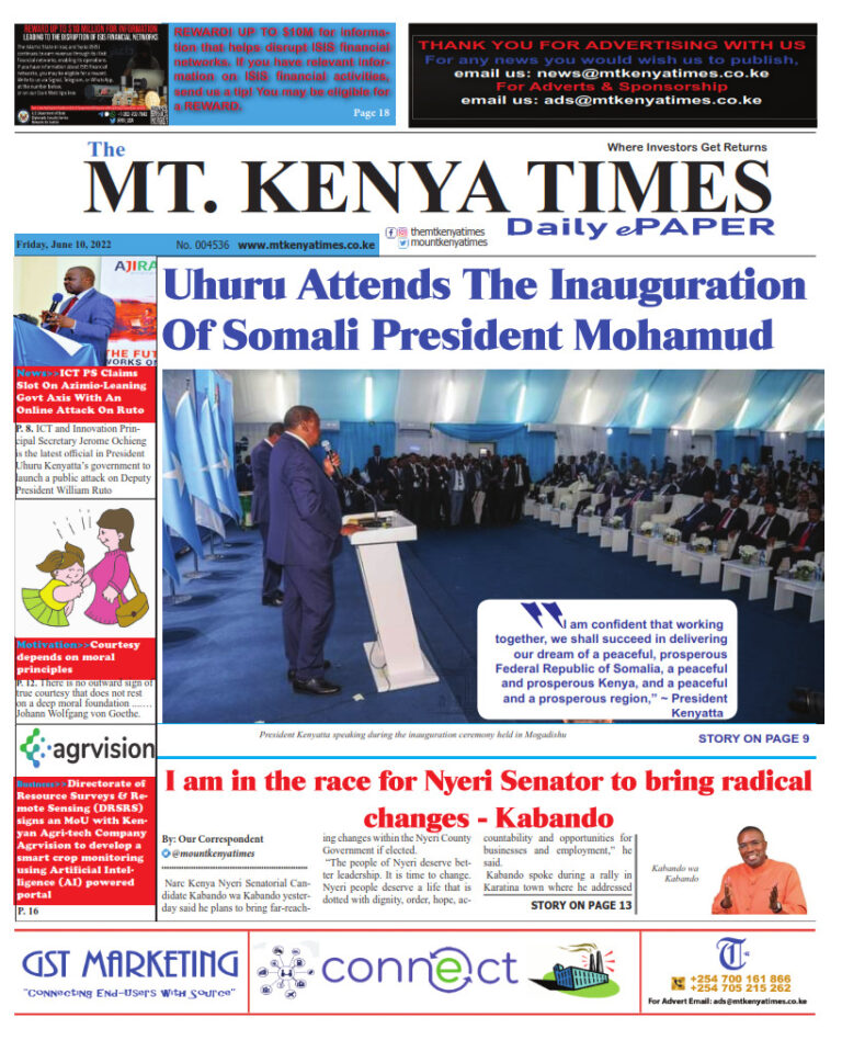 June 10, 2022 Mt Kenya Times ePAPER_001