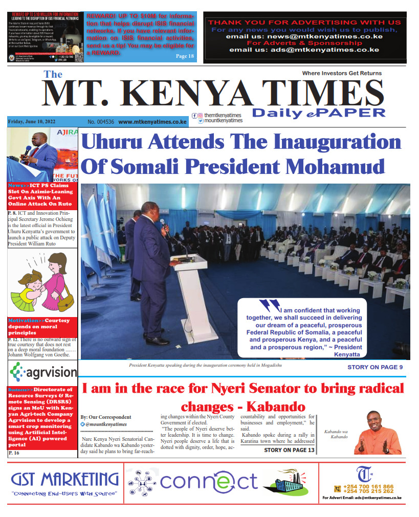 June 10, 2022 Mt Kenya Times ePAPER_001