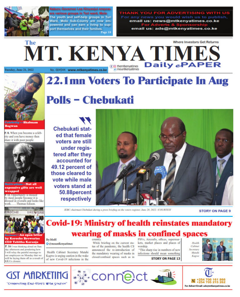 June 21, 2022 Mt Kenya Times ePAPER_001