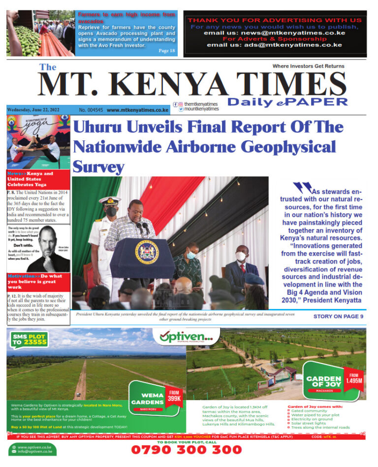 June 22, 2022 Mt Kenya Times ePAPER_001