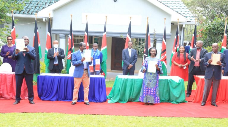 Kalonzo, Karua, Moi & Jirongo formalises OKA agreement.