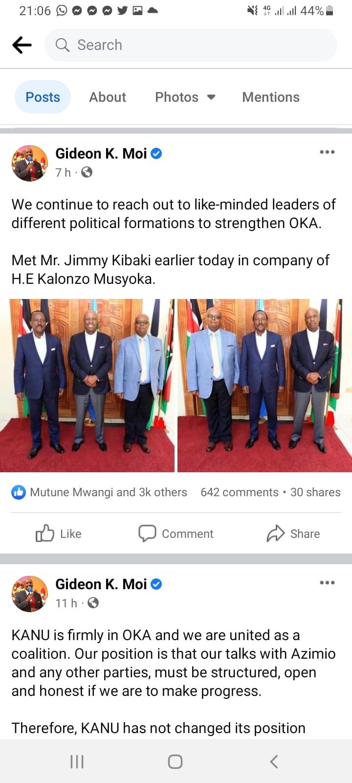 Kalonzo, Kibaki, Moi meets 1