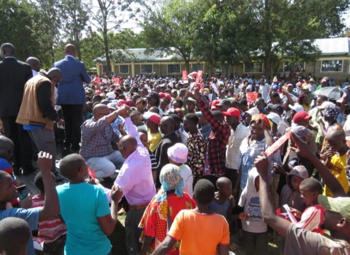 KirinyKirinyaga County Deputy Governor Peter Ndambiri addressing one of his campaign meetings.aga County Deputy Governor Peter Ndambiri addressing one of his campaign meetings.