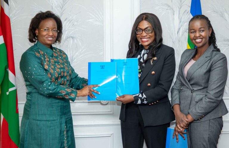 Ministry of Health Principal Secretary Susan Mochache (left)