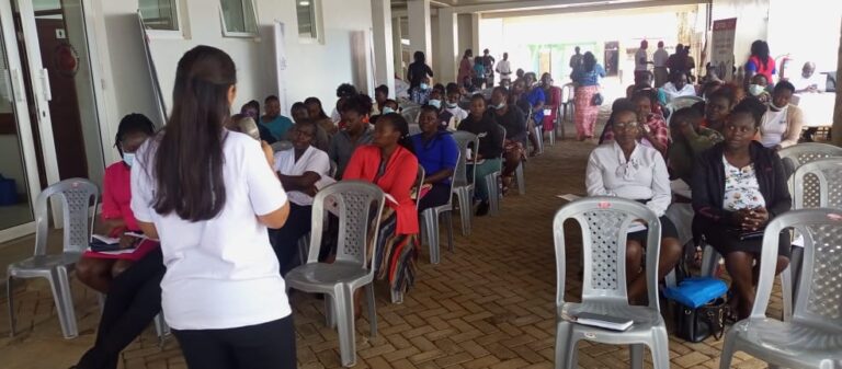 Mothers undergoing training at Agakhan Hospital at Kisii photo -Elizabeth Angira