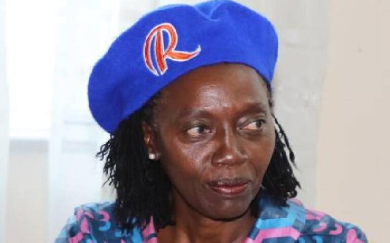 Narc-Kenya leader Martha Karua during Azimio Women Movement forum at Jacaranda hotel in Westlands, Nairobi.