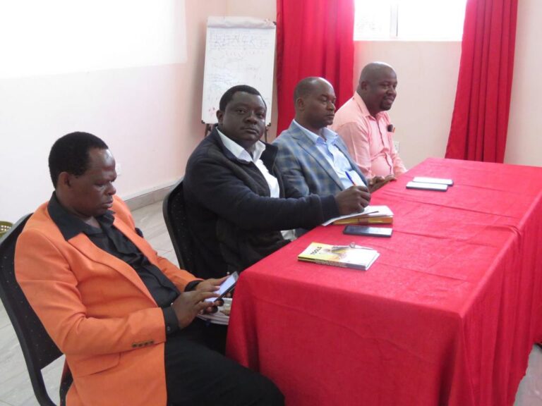 Peter Ndambiri meeting over 500 clergy from Mwea constituency