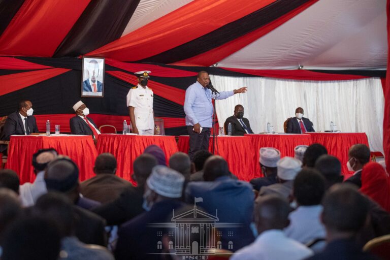 President Kenyatta delegation of leaders from Marsabit