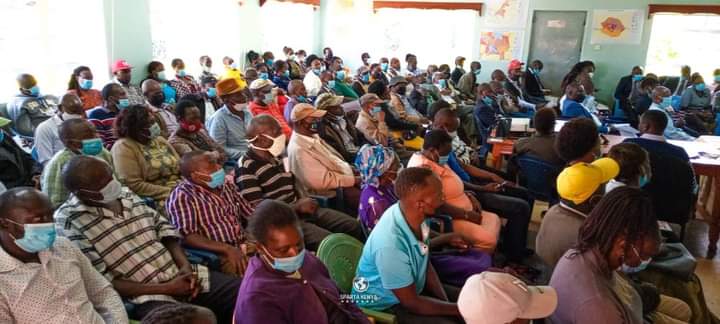 Some of the Othaya residents who attended the Public Participation exercise