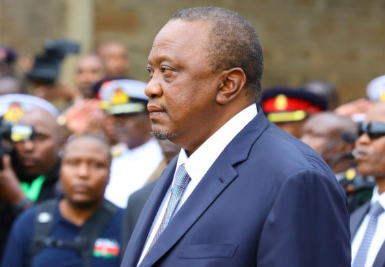 The outgoing President Uhuru Kenyatta