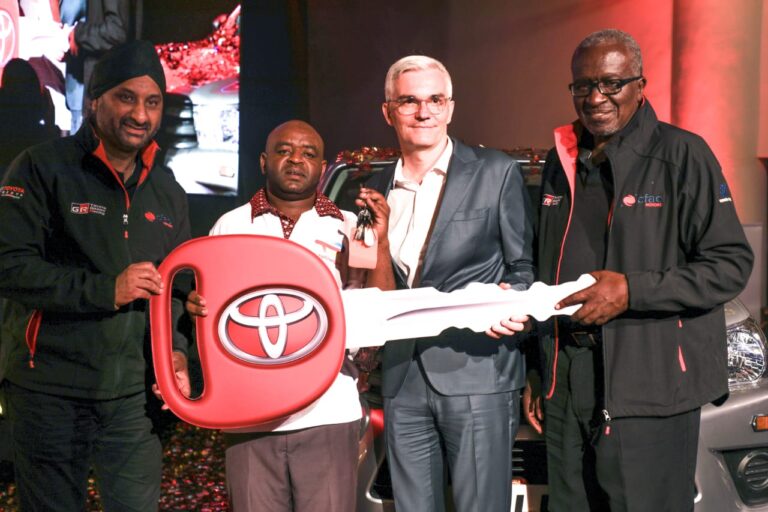 The winner of this year’s TotalEnergies Quartz Golden Spanner Competition,  Gitonga Muturi
