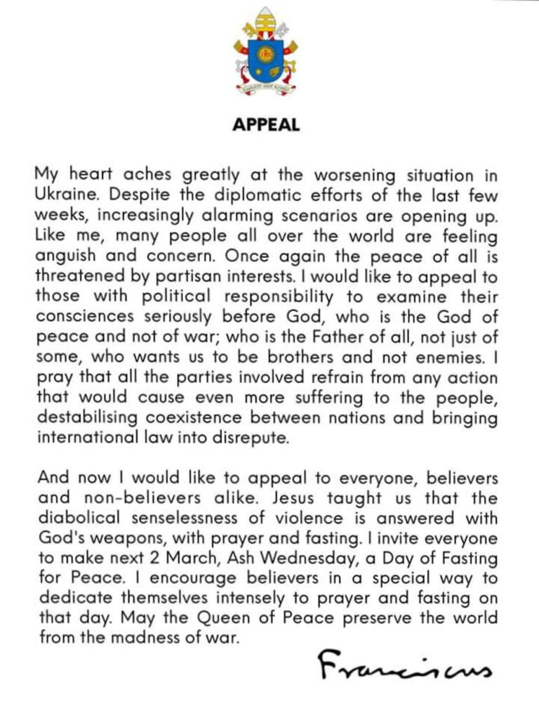 VATICAN CALL