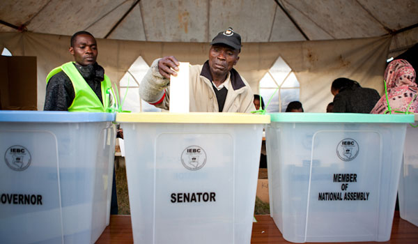 Voters in Kenya