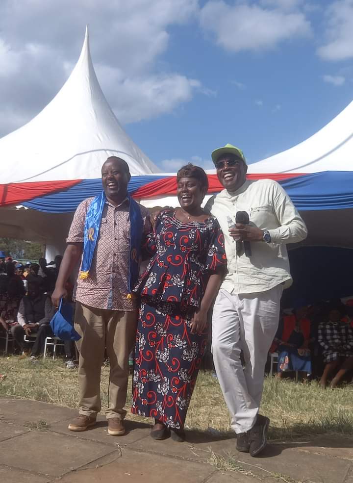 Wambugu Nyamu (left), Priscilla Nyokabi and Kabando wa Kabando