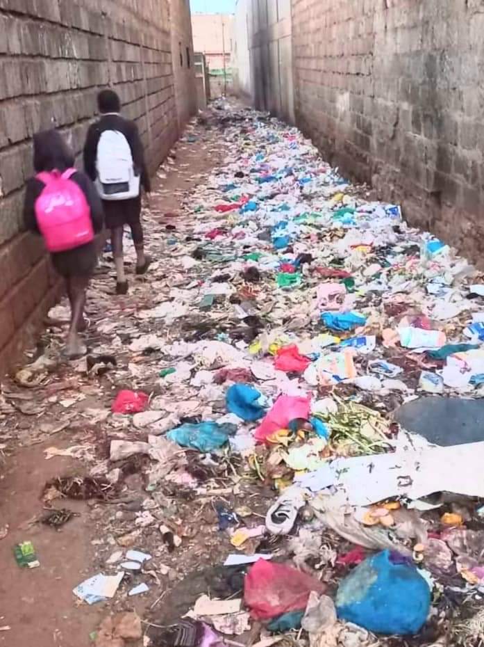 heaps of garbage