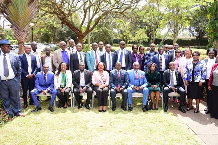 Central Region Economic Bloc (CEREB) leaders and some development partners in a group photo after the meeting yesterday