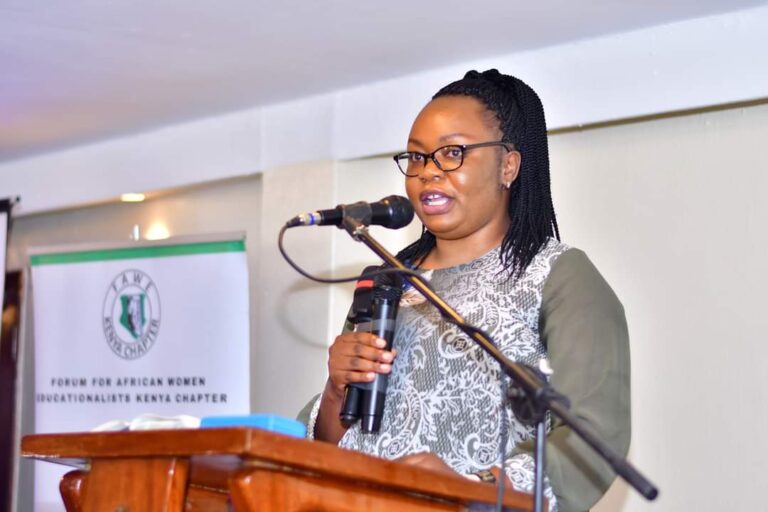 FAWE-Kenya chief executive officer Teresa Otieno