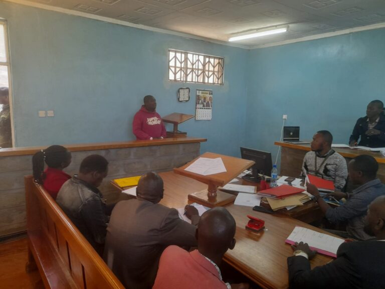 Jared Masese deputy head teacher alleged to have defiled a minor , appeared before Keroka Law Court