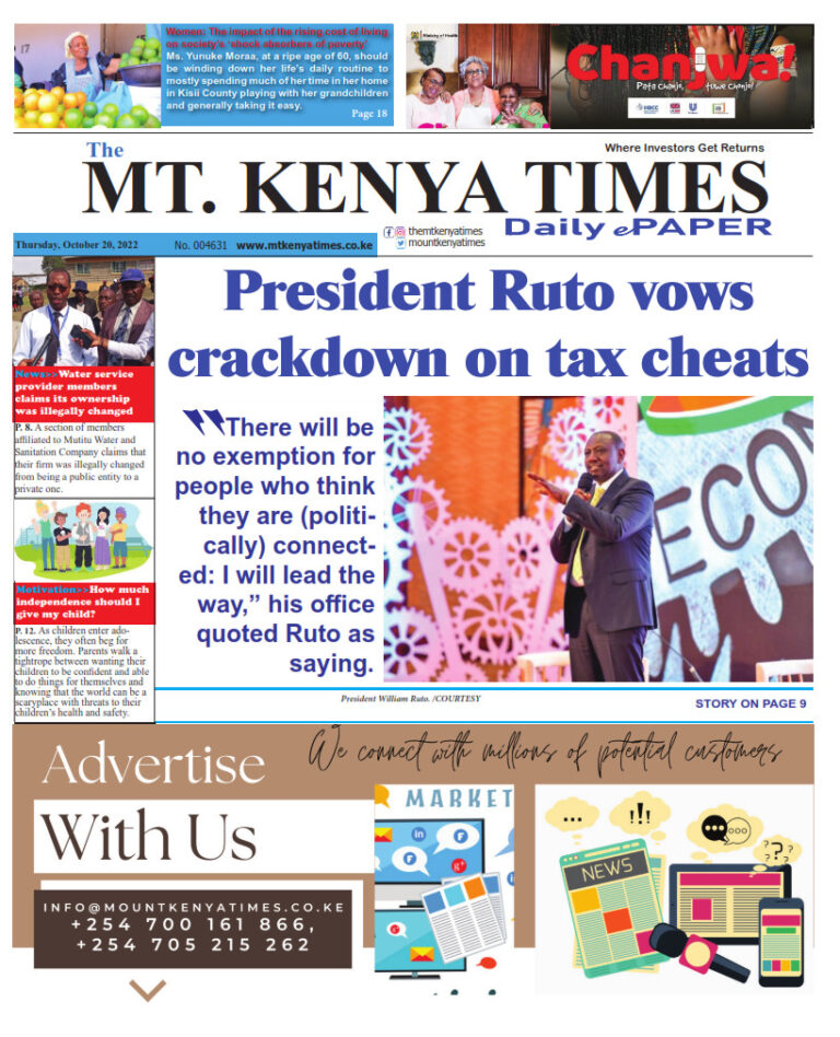 October 20, 2022 Mt Kenya Times ePAPER_001