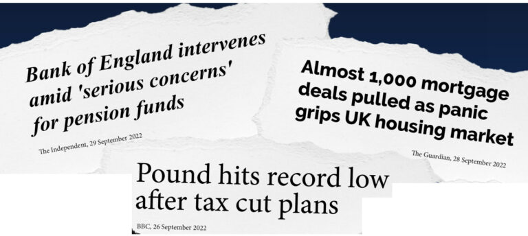 Photo 1 Screaming headlines... Troubled times for Prime Minister Liz Truss with ten days of cash chaos.