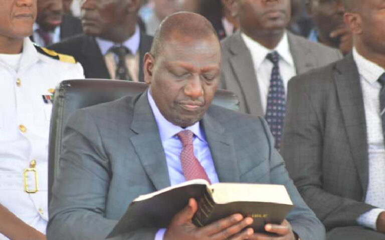 President William Ruto at AIC Homabay Church October 2, 2022