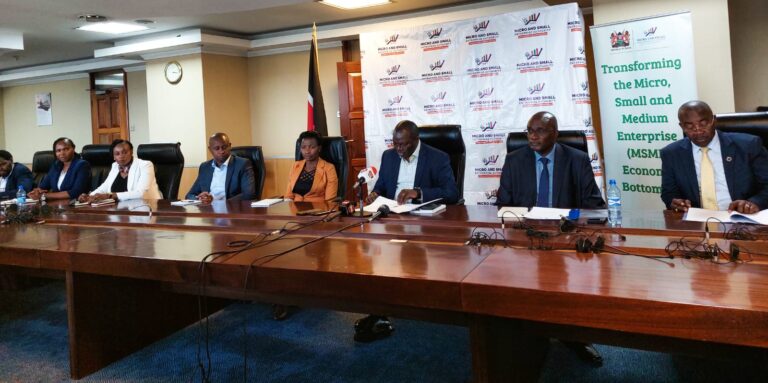 Cabinet Secretary at the Ministry of Cooperatives and Micro, Small and Medium Enterprises (MSME) Development Hon. Simon Chelugui