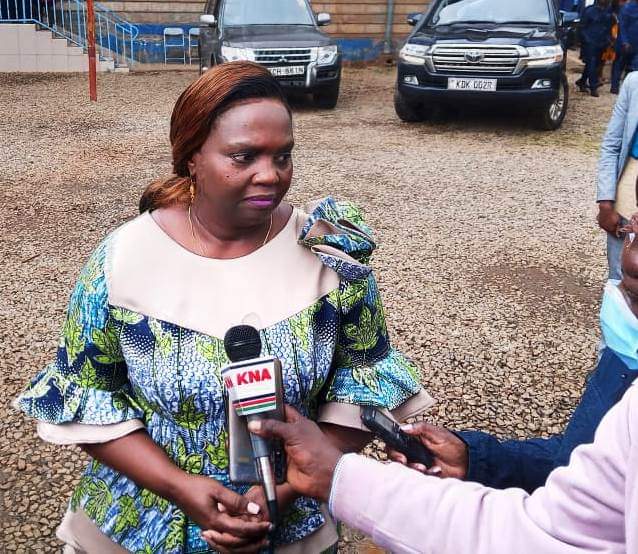 Deputy President Rigathi Gachagua's wife Pastor Dorcas addressing journalists