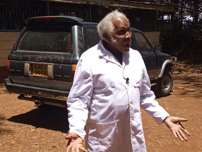 Dr Jack Githae in his Ruring'u, Nyeri town home.